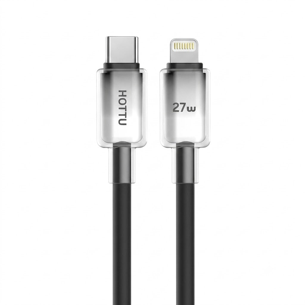 HOTTU CTL14 27W PD Fast Charging Cable – USB-C to Lightning Silicone Cable