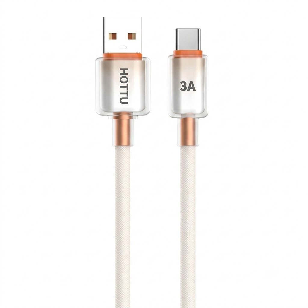HOTTU SF06 3A Fast Charging Cable – USB to Type-C Silicone Cable