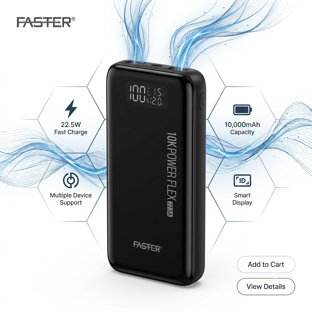 Faster PF10K Power Flex (Power Bank)