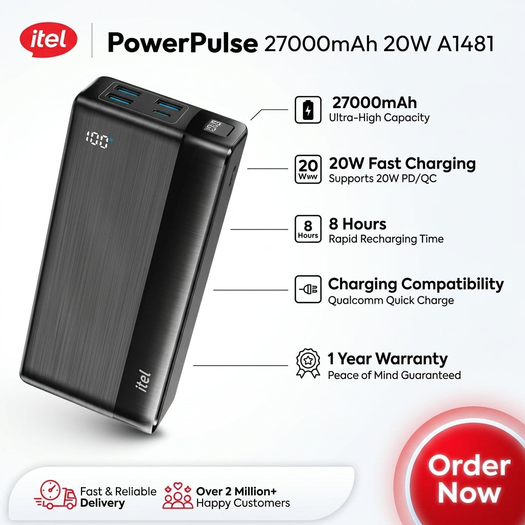 itel PowerPulse (27,000mAh Power Bank)