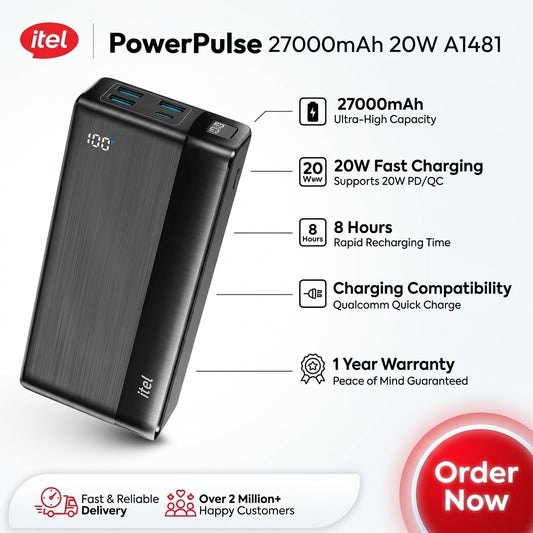 itel PowerPulse (27,000mAh Power Bank)