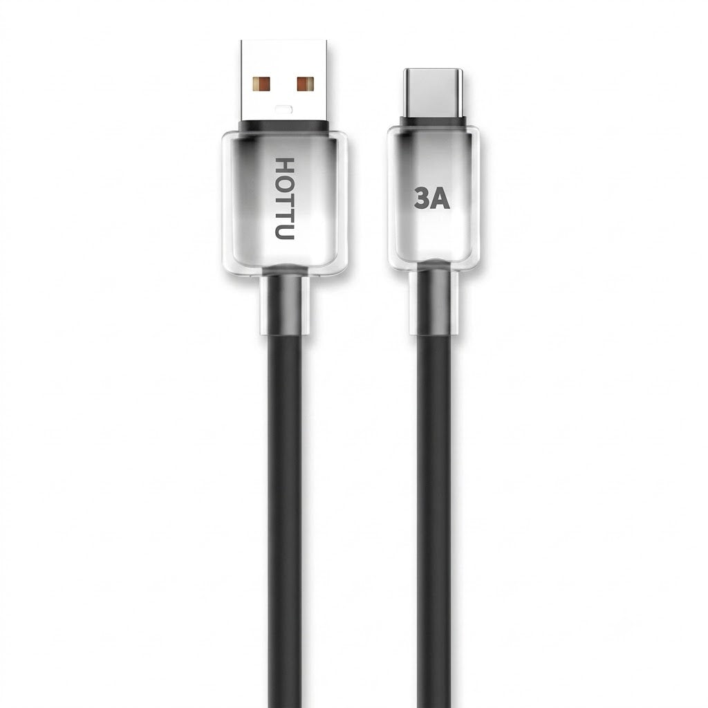 HOTTU SF06 3A Fast Charging Cable – USB to Type-C Silicone Cable